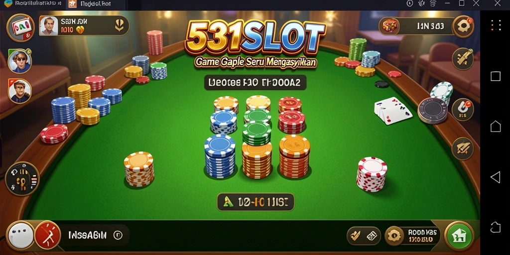 Screenshot gameplay 531SLOT menunjukkan keseruan bermain Gaple.