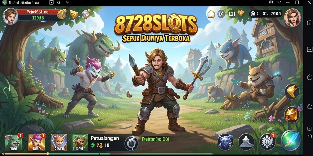 Tampilan gameplay Open World di 8728SLOTS yang menarik dan interaktif.