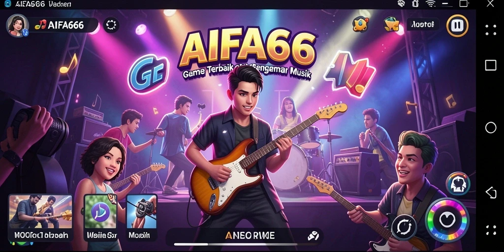 Tampilan gameplay AIFA66 yang interaktif dan penuh warna.