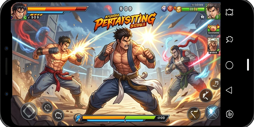 Tampilan gameplay AYU89 yang intens dan mendebarkan.
