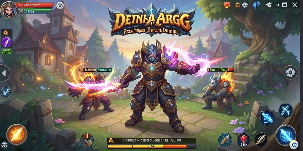 Tangkapan layar utama gameplay <strong>CINA365</strong> menunjukkan pertarungan yang mendebarkan dalam petualangan ARPG.