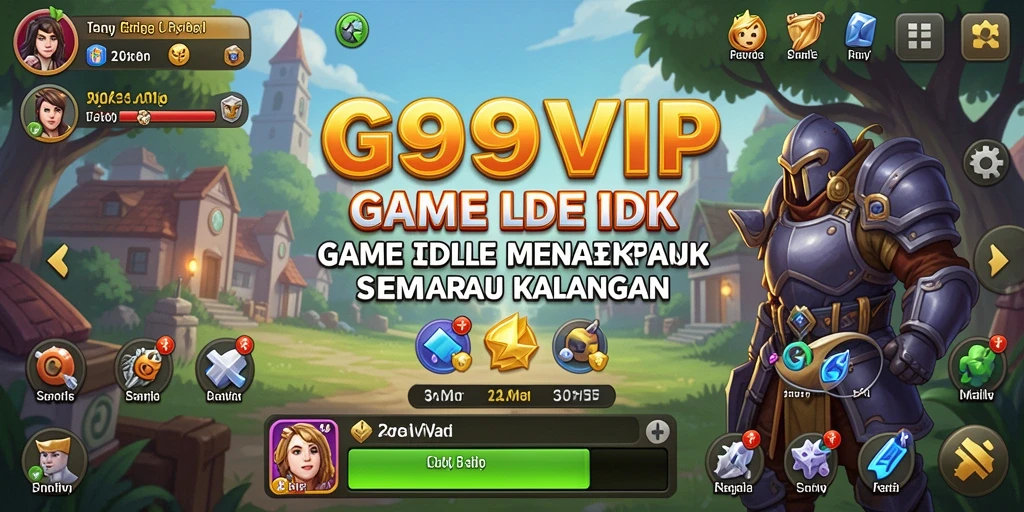 Tangkapan layar G9VIP menampilkan gameplay Idle yang menarik dan seru.