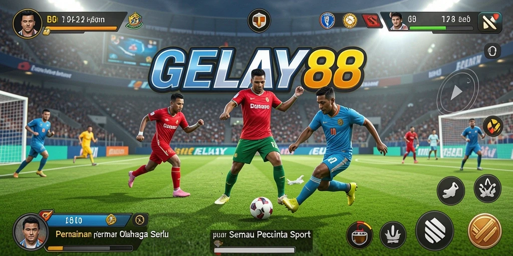Tampilan gameplay seru dengan berbagai mode olahraga dalam GELAY88.