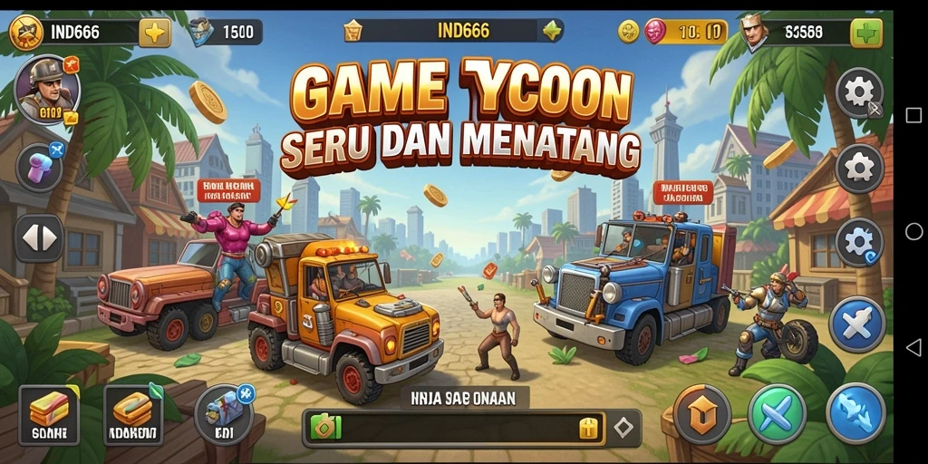 Tangkapan layar <strong>IND666</strong> menampilkan aksi seru dalam gameplay Tycoon yang mendebarkan.
