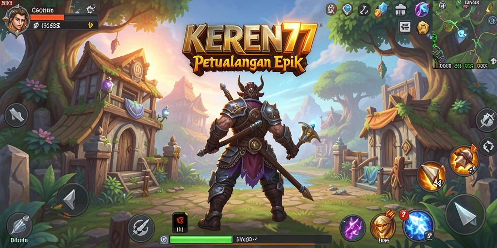 Tangkapan layar KEREN77 menunjukkan pertempuran intens di dunia RPG yang memikat.