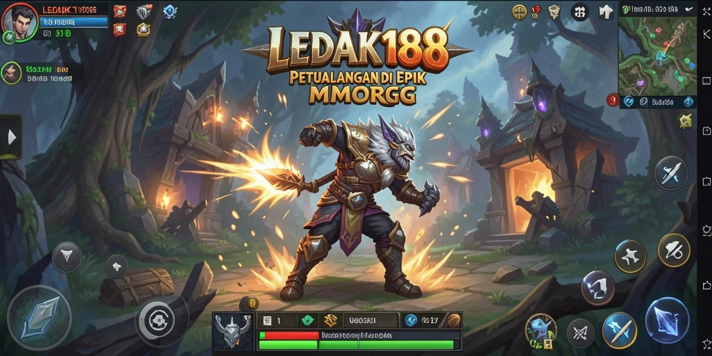 Tampilan gameplay menarik dari LEDAK188 dalam dunia MMORPG.
