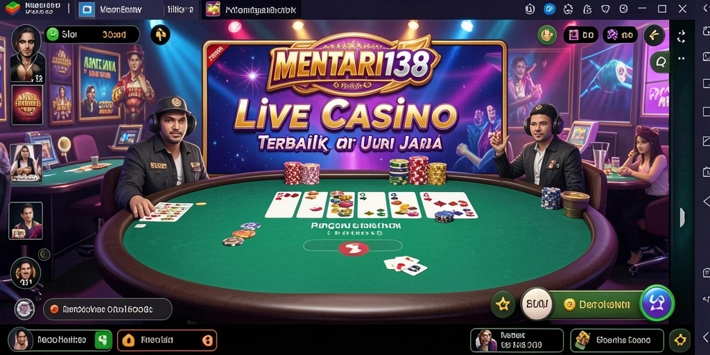 Tampilan gameplay Live Casino yang menarik dan interaktif.