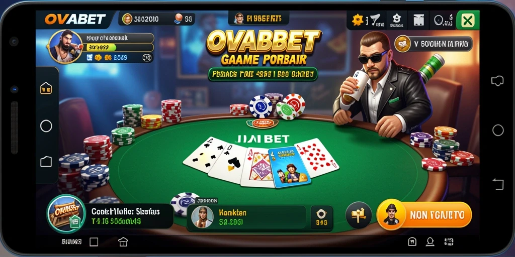 Tangkapan layar gameplay OVABET yang menampilkan aksi Poker yang mendebarkan.
