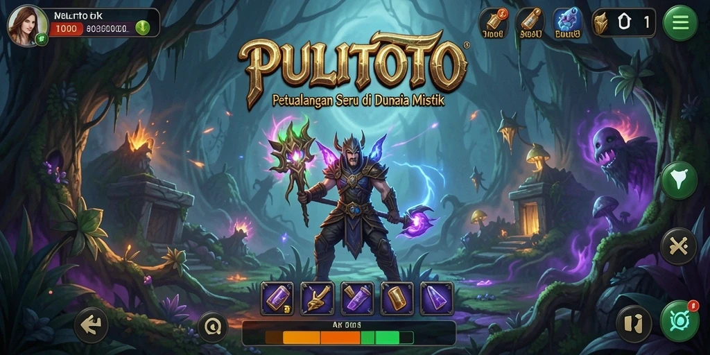 Tangkapan layar gameplay PULITOTO yang menunjukkan petualangan seru.
