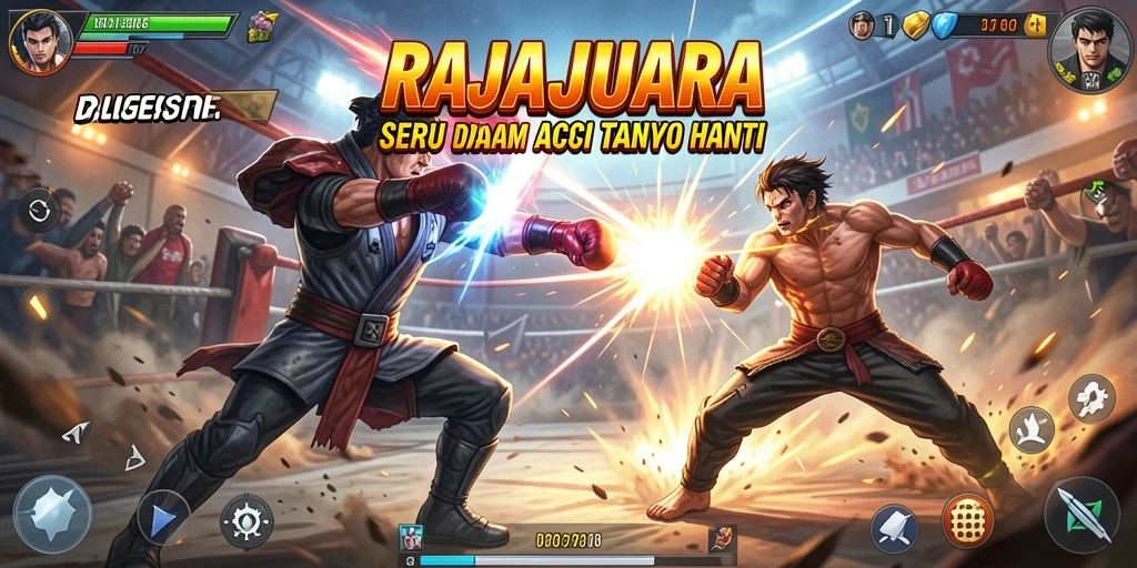 Tampilan gameplay RAJAJUARA yang penuh aksi dan menegangkan.