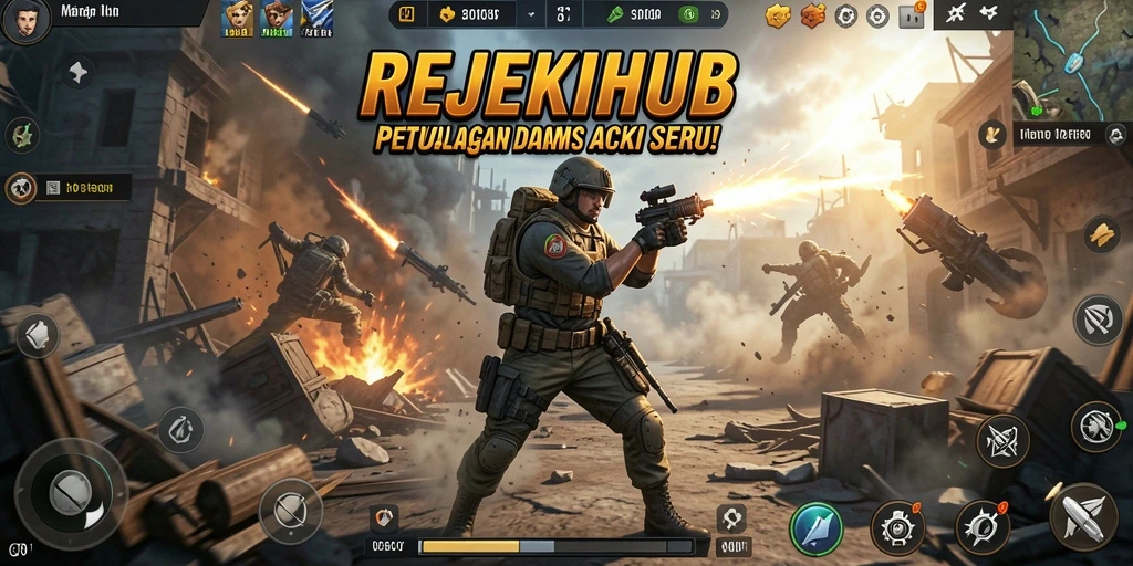 Tampilan utama gameplay <strong>REJEKIHUB</strong> yang menegangkan dan penuh aksi.
