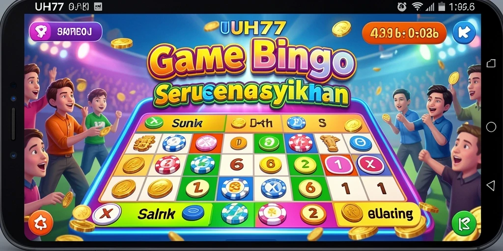 Tampilan gameplay UH77 yang menarik dengan nuansa Bingo seru.