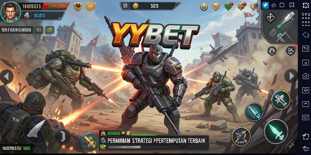 Tampilan aksi menarik dalam permainan strategi pertempuran di YYBET.