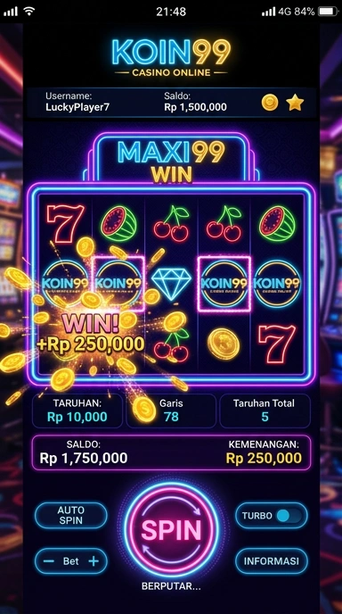 Kategori aplikasi di koin99 yang beragam dan terorganisir dengan baik.